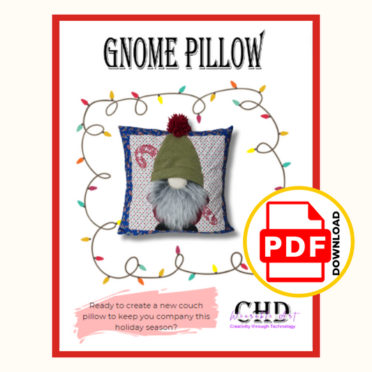 Gnome Pillow Case PDF Sewing Pattern