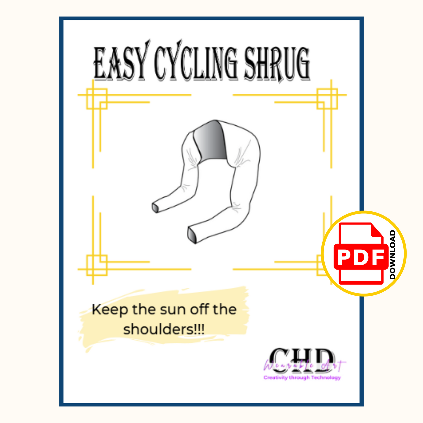 Easy Cycling Shrug Sewing Pattern