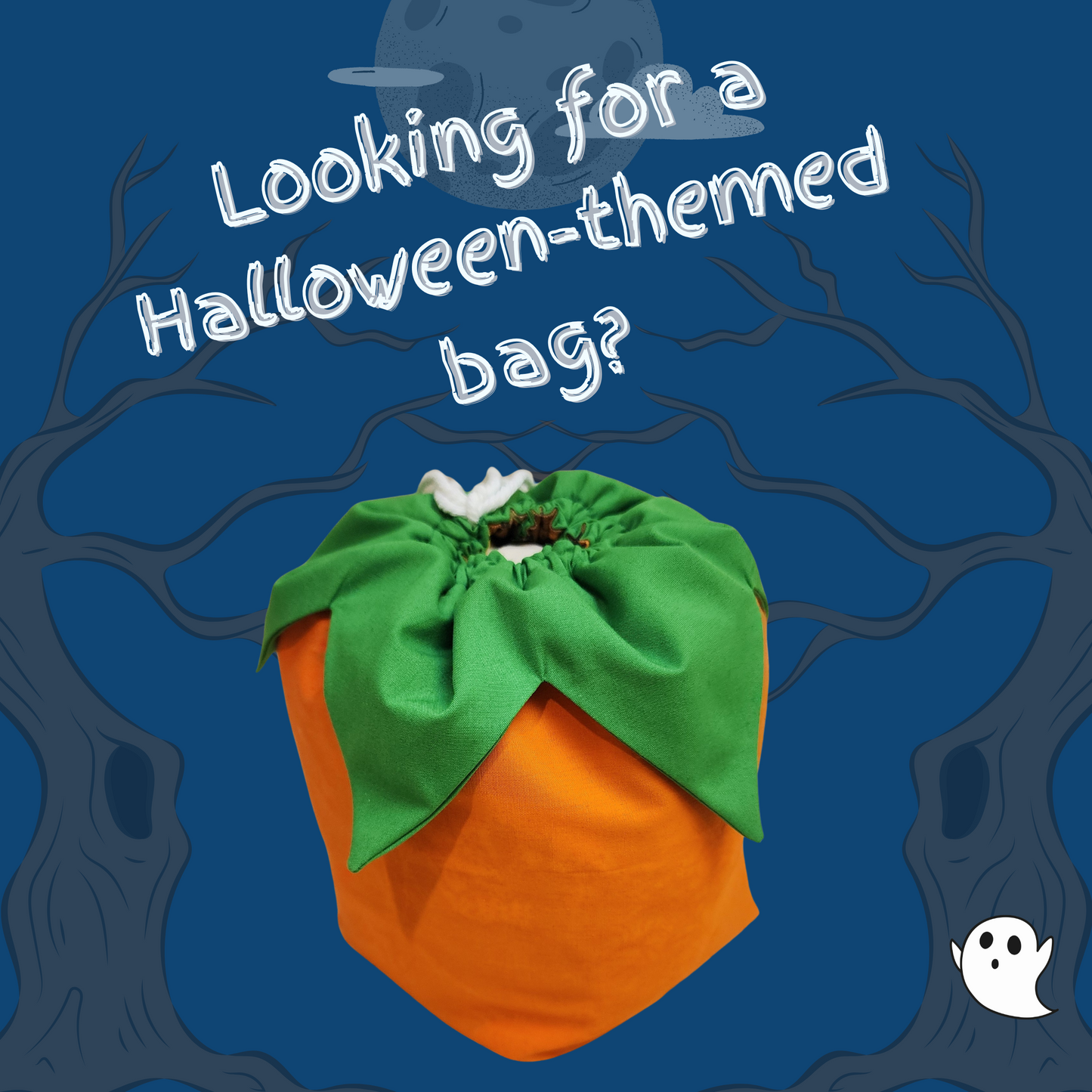 Pumpkin Bag Sewing Pattern with 3 Sizes, Printable PDF and Projector File, and Step-bystep video tutorial