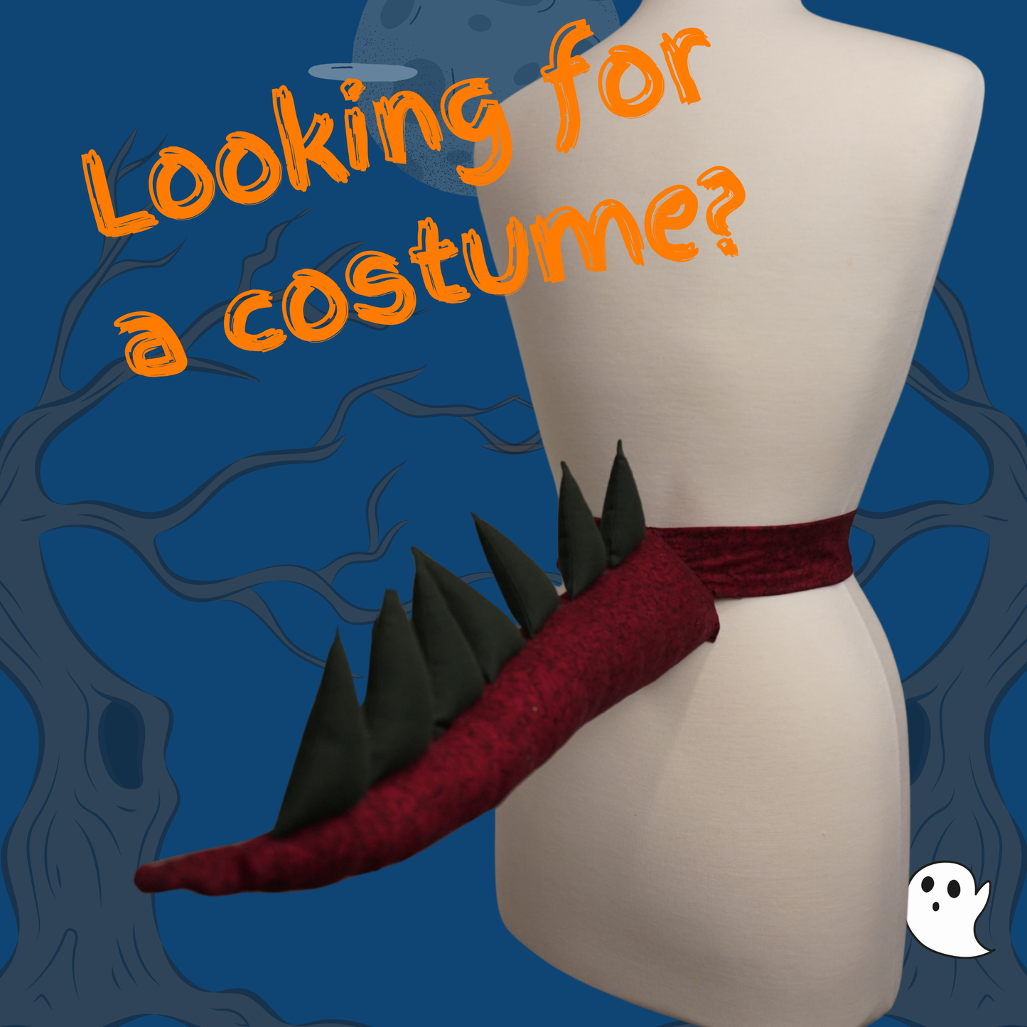Dinosaur Tail Sewing Pattern PDF – 3 Lengths with Adjustable Waistband – Kids Costume