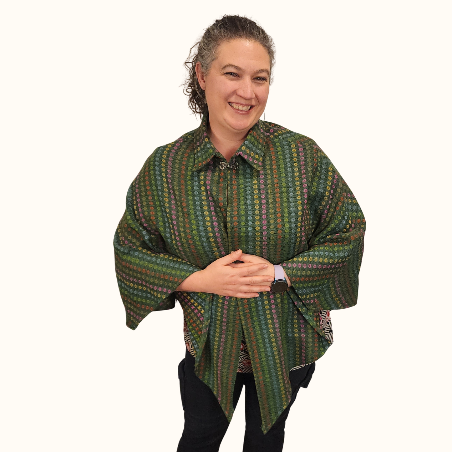 Cozy Cape Sewing Pattern PDF – Beginner Friendly Cape with Collar or Hood Options, 12 Sizes