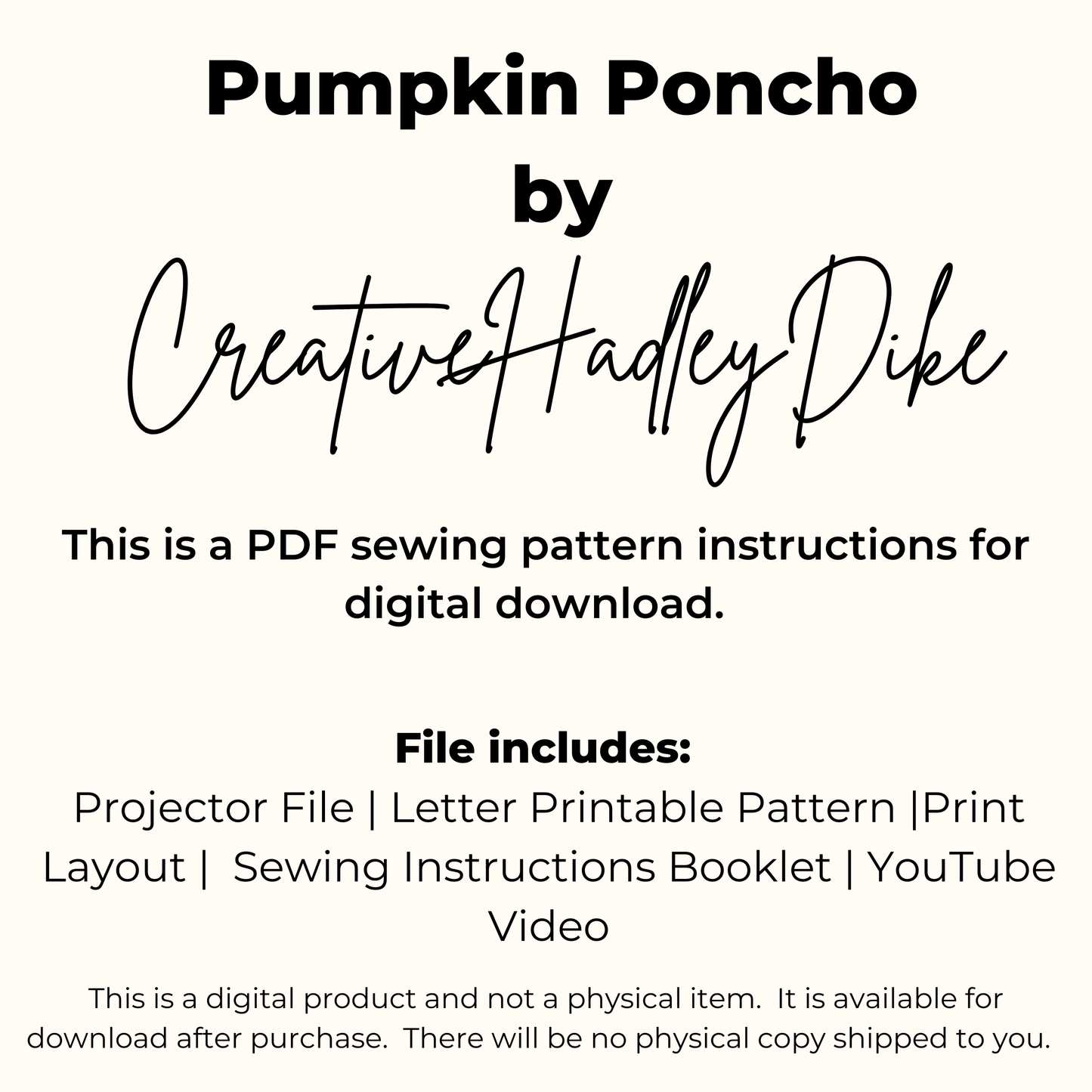 Spider Web Poncho Sewing Pattern PDF and Projector Instructions with Video Tutorial Sizes XS-5XL