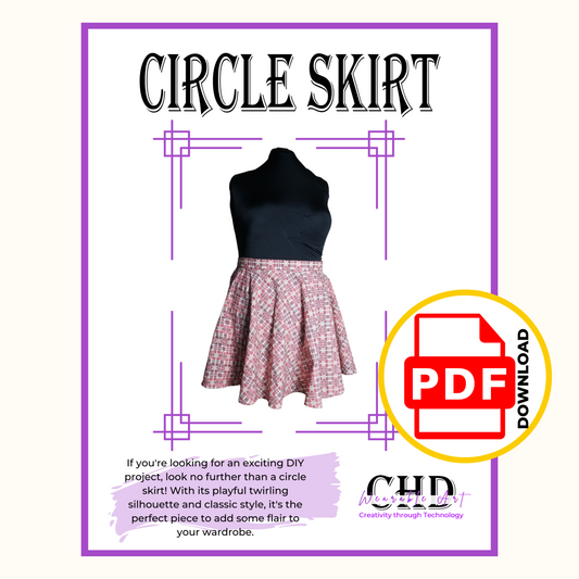 Circle Skirt Sewing Pattern | PDF Circle Skirt Sewing Pattern | Projected Sewing Pattern | Circle Skirt | Easy PDF Sewing Pattern