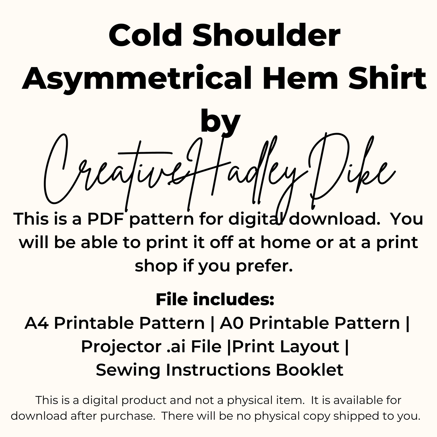 Asymmetrical Cold Shoulder Shirt