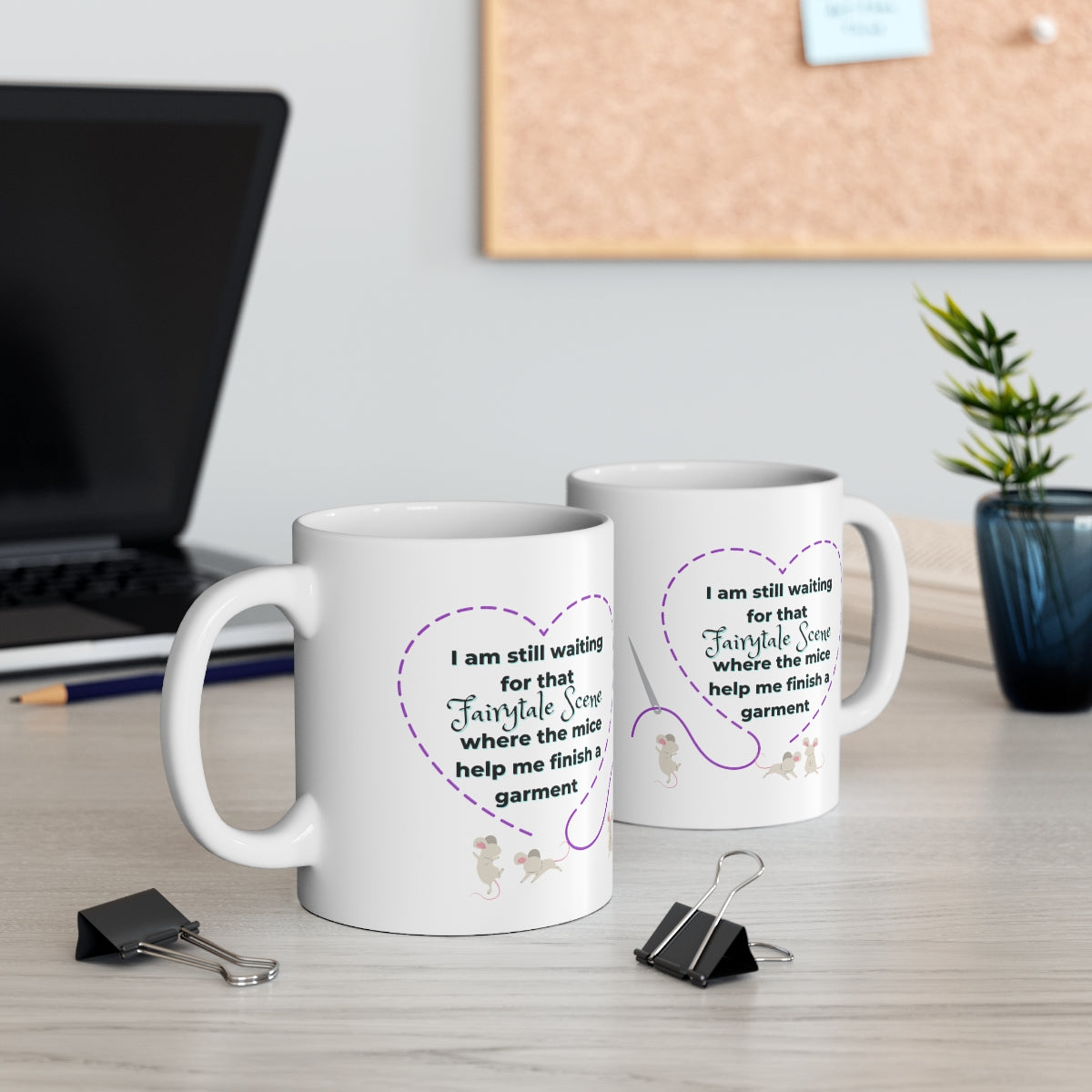 Sewing Fairytale Ceramic Mug 11oz