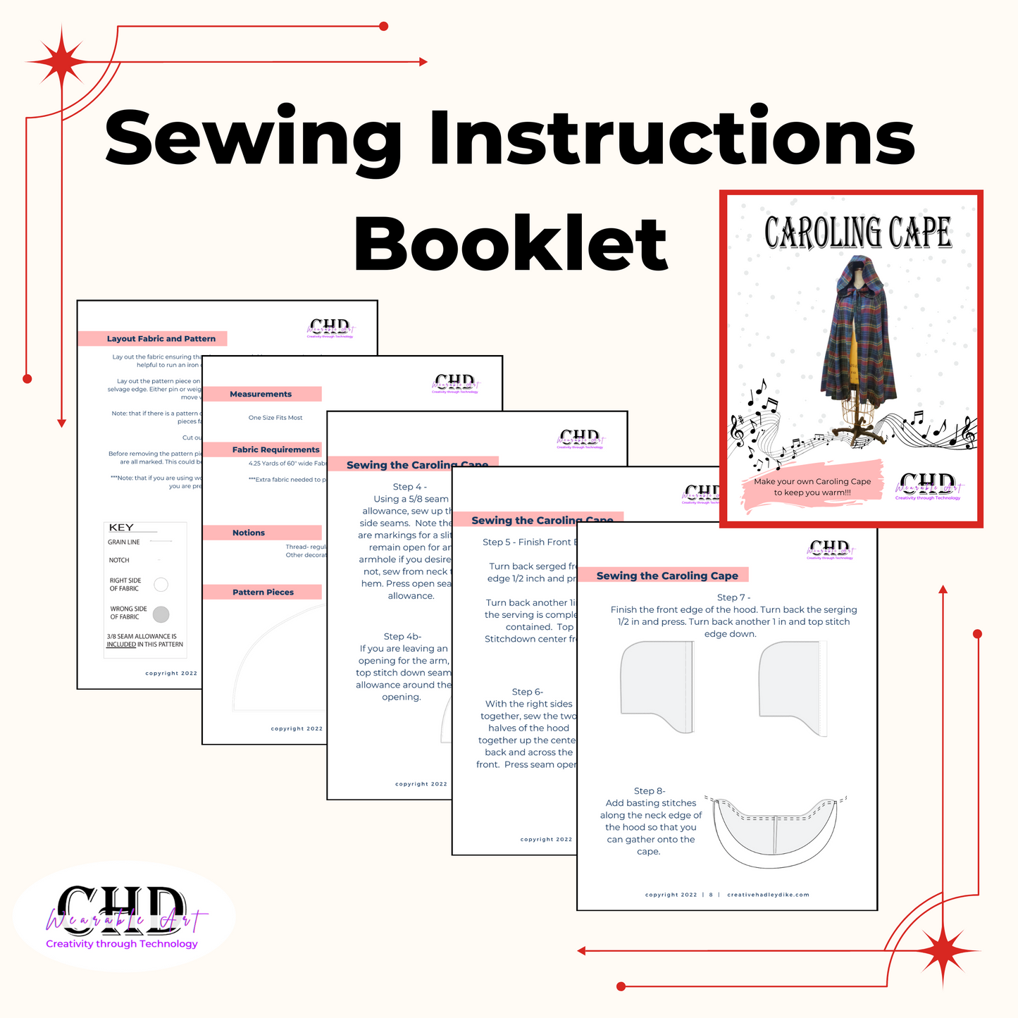 Caroling Cape PDF Sewing Pattern