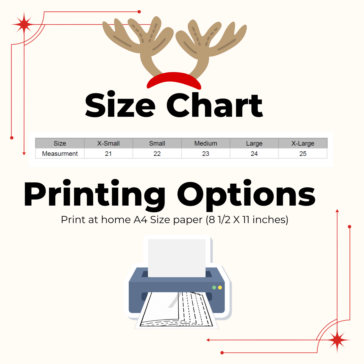 Antler Headband PDF Sewing Pattern