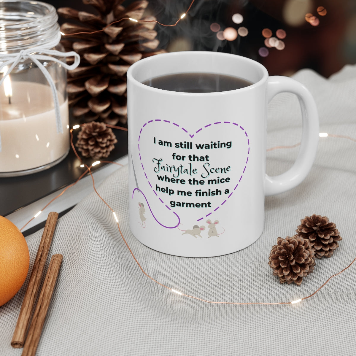 Sewing Fairytale Ceramic Mug 11oz