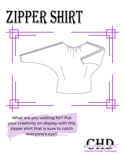 Pink Zipper Shirt Pattern