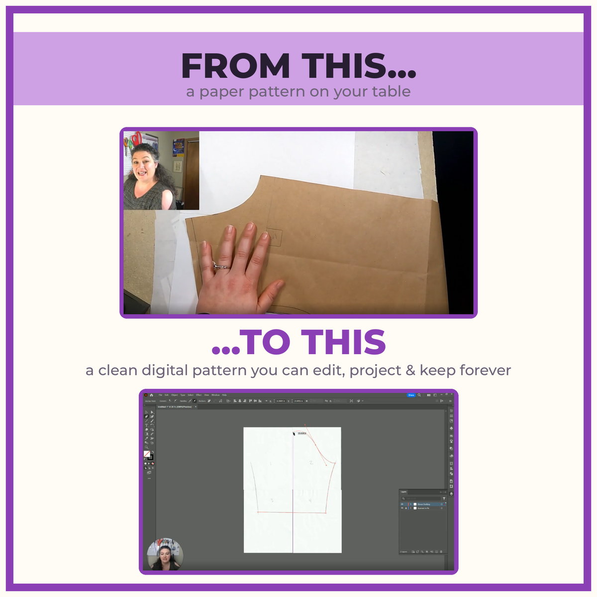 From Paper to Pixels: Digitize Your Sewing Patterns (Online Course)