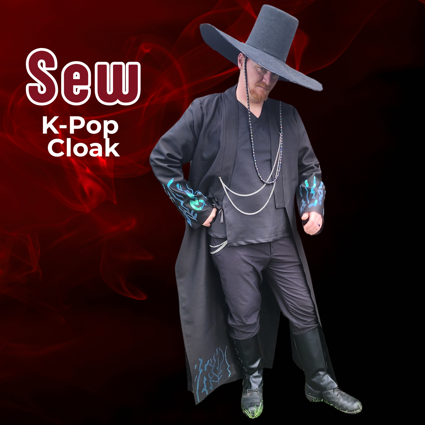 K-Pop Inspired Cloak Sewing Pattern (PDF and Projector Pattern)