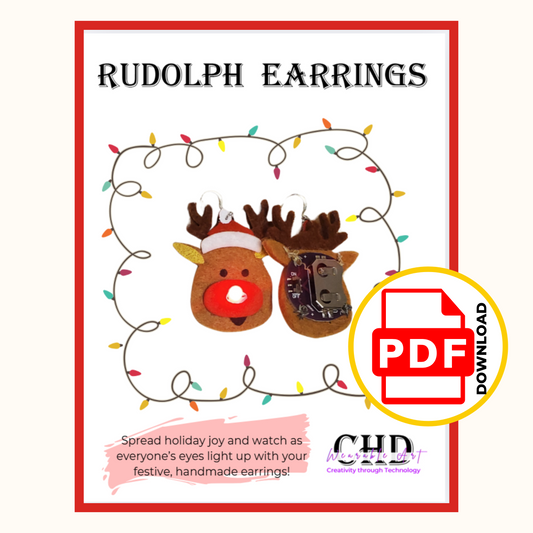 Festive Reindeer Earrings Pattern