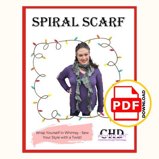 Spiral Scarf Sewing Pattern