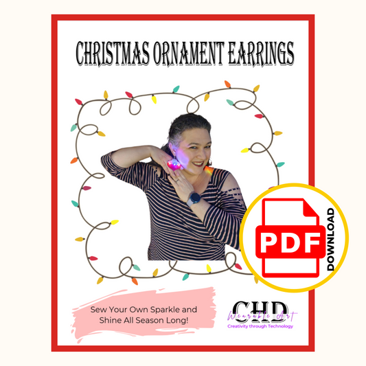 Festive Ornament Earrings Sewing Pattern