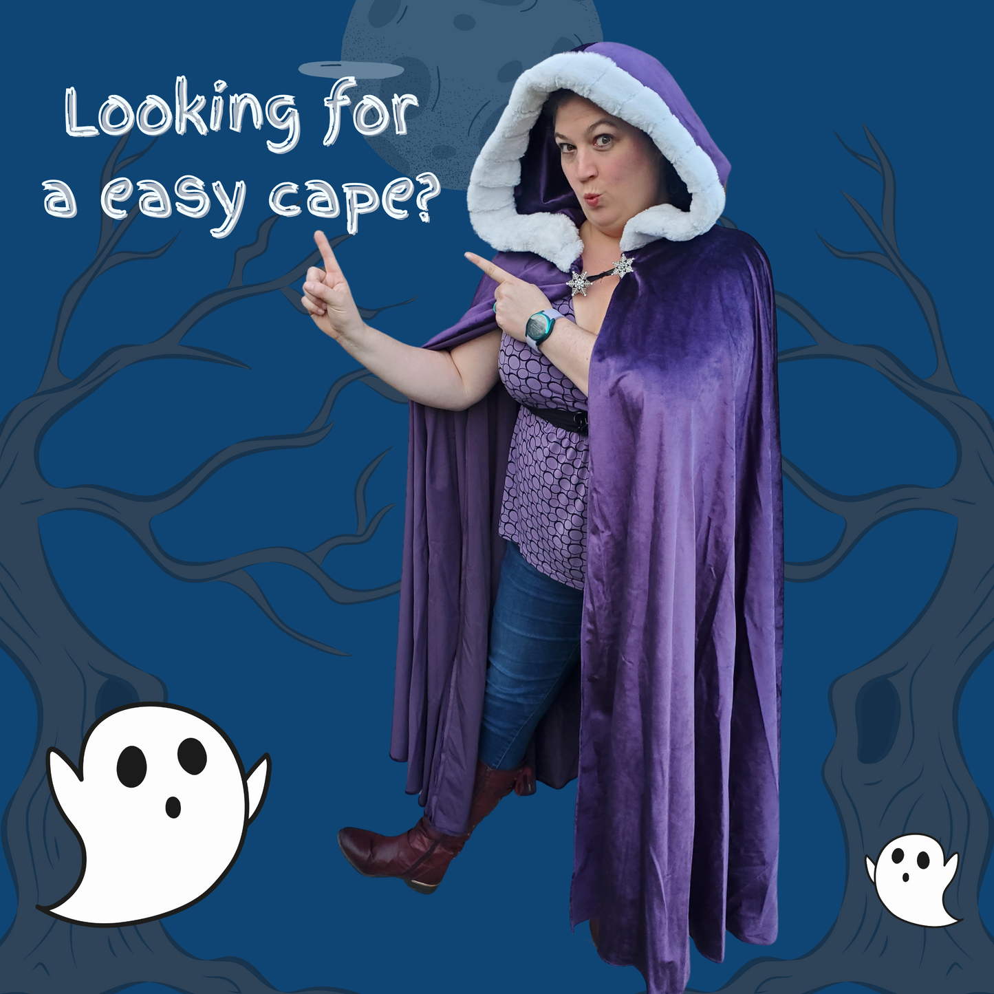 Easy Circle Cape Sewing Pattern