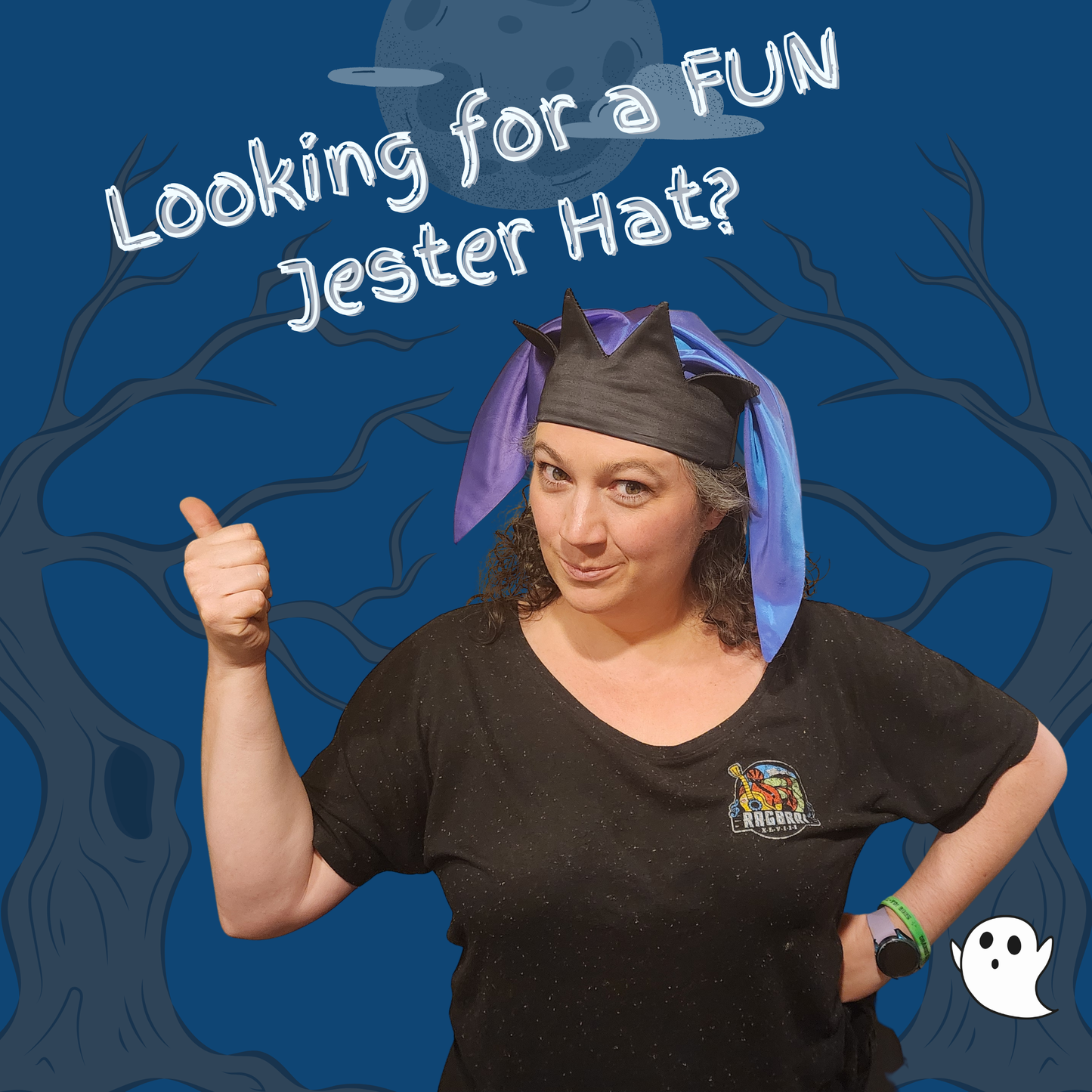 Jester Costume Hat Sewing Pattern with Video (PDF and Projector Files)