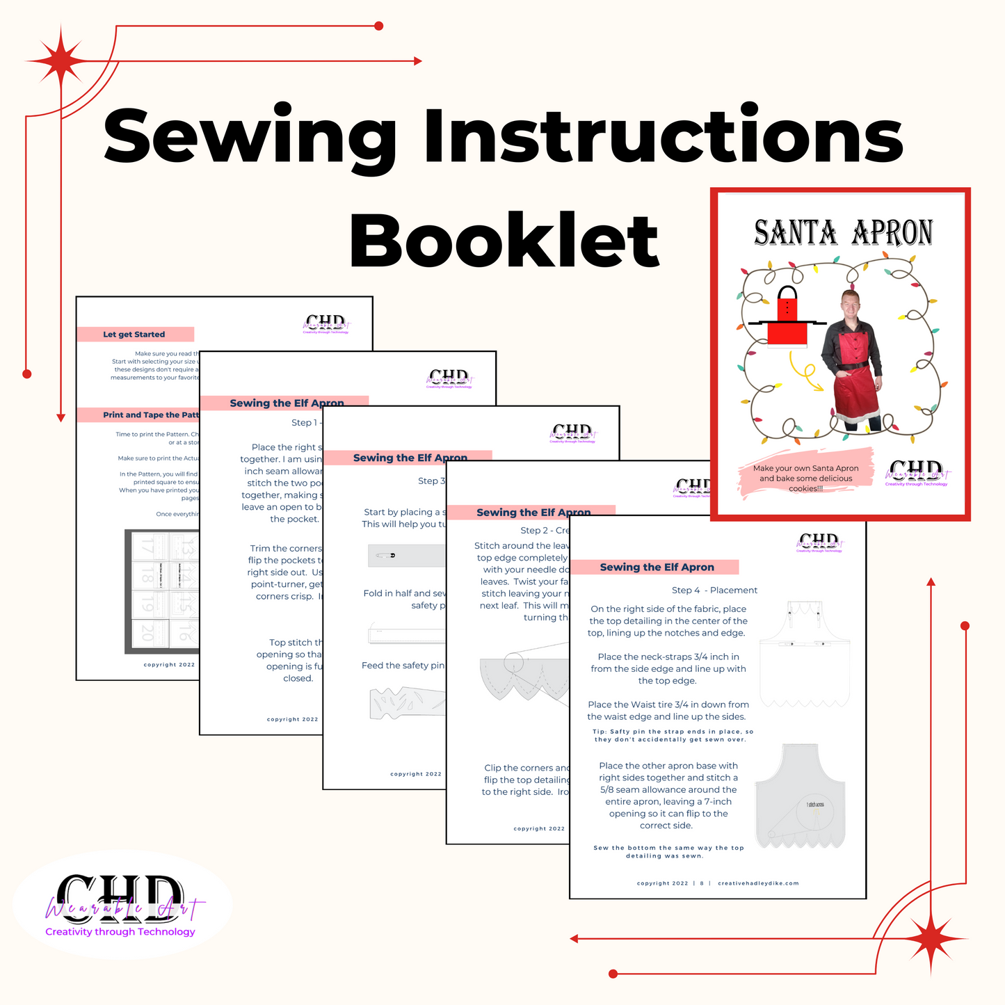 Santa Claus Apron Sewing Pattern