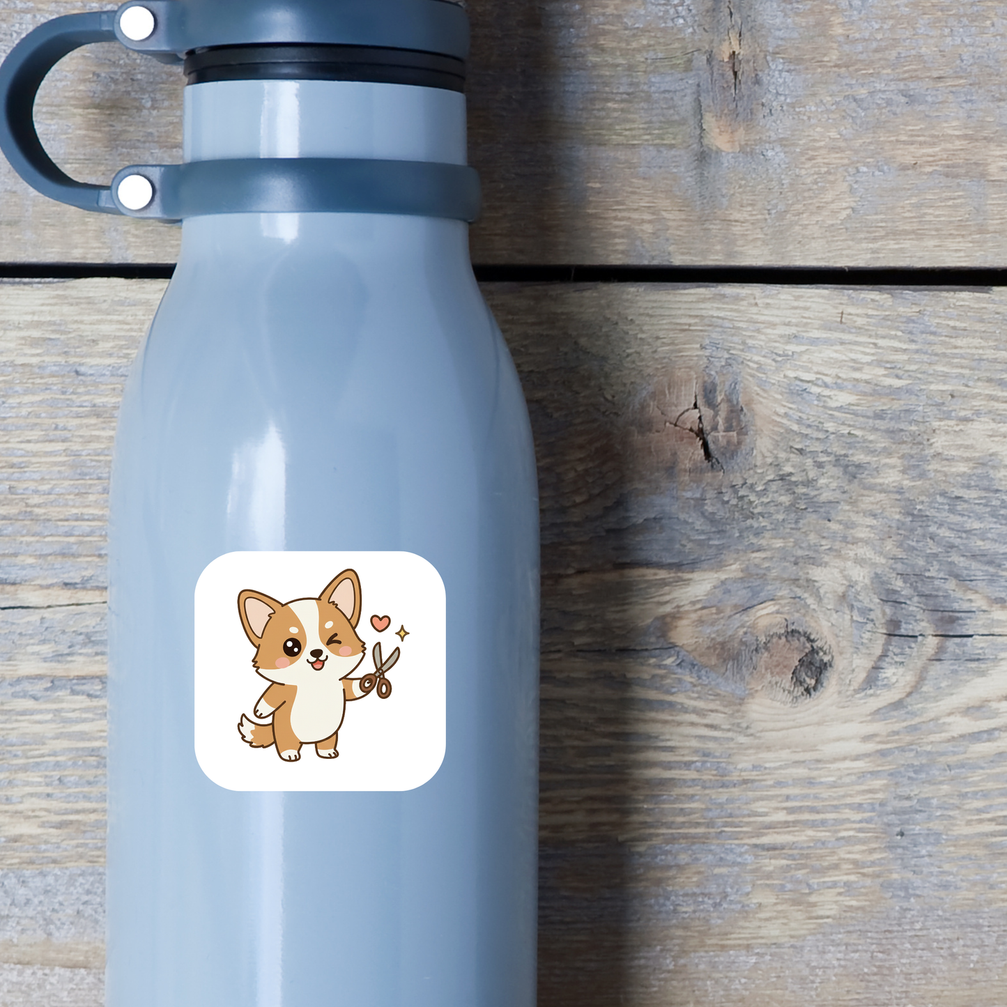 Corgi Dog Sewing Sticker Set –  for Sewists & Crafters – 1" or 2" Vinyl Stickers