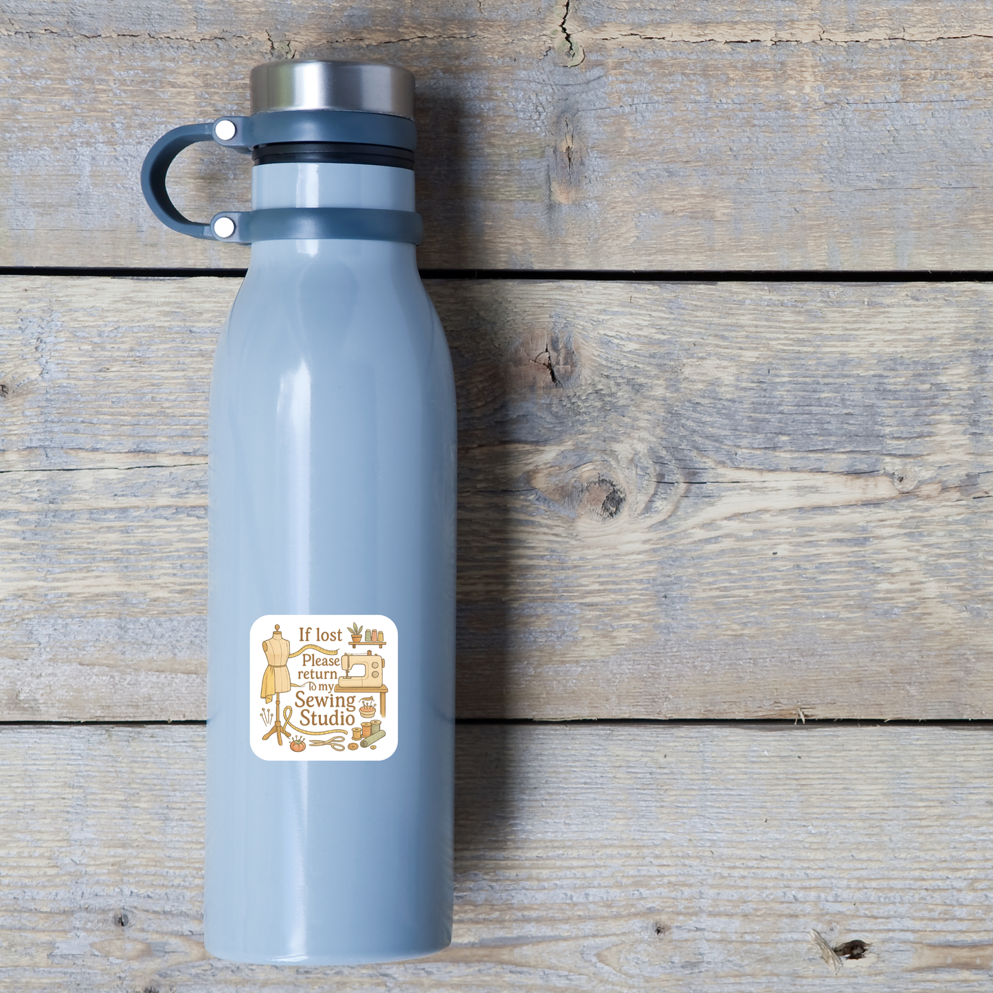 If Lost Return to My Sewing Studio Stickers – Sewing Humor Glossy Vinyl Decals