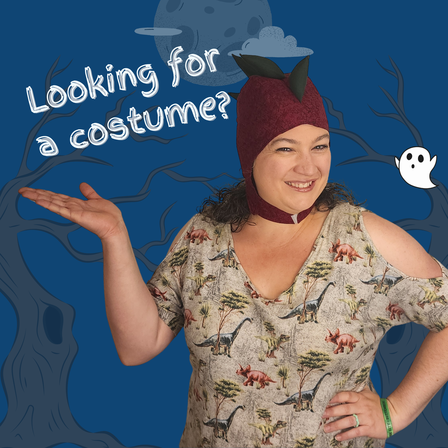 Dinosaur Spikes Hood Sewing Pattern, PDF + Projector  8-Sizes