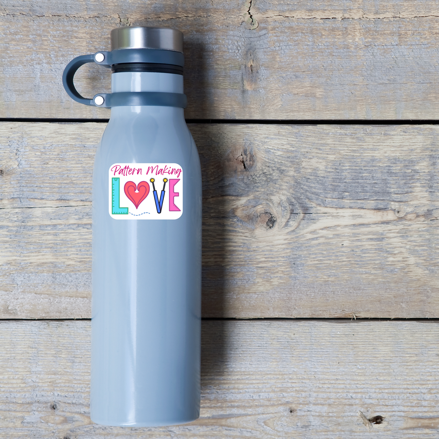 Pattern Making Love Sticker – Black & White or Color – Glossy Vinyl sticker