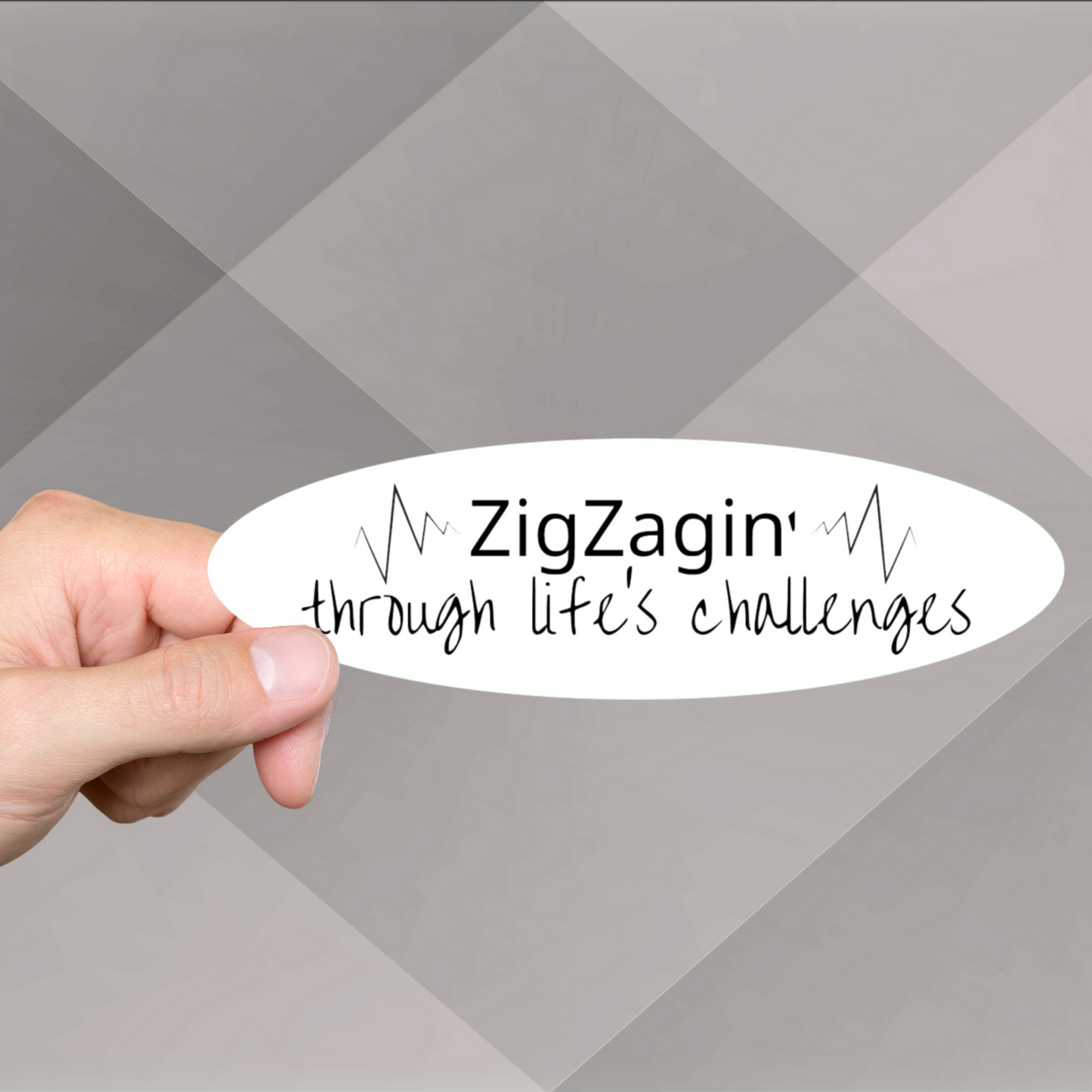 Sewing Motivational Sticker | ZigZagin' through Life's Challenges