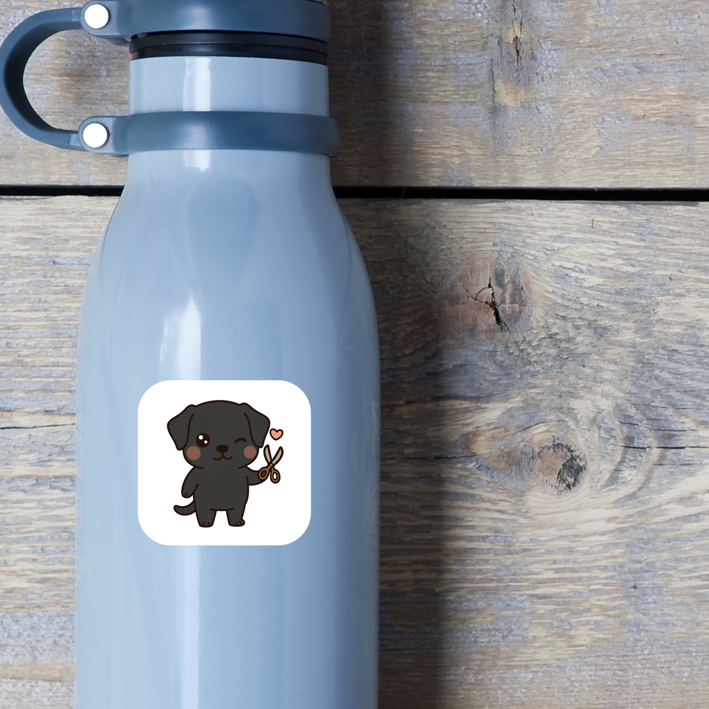 Black Lab Dog Sewing Sticker Set –  for Sewists & Crafters – 1" or 2" Vinyl Stickers