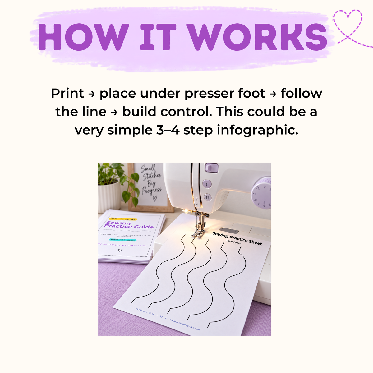 Sewing Practice Sheets for Beginners | 30 Printable Sewing Machine Worksheets | Learn to Sew Lines, Curves, Corners & Mazes | PDF