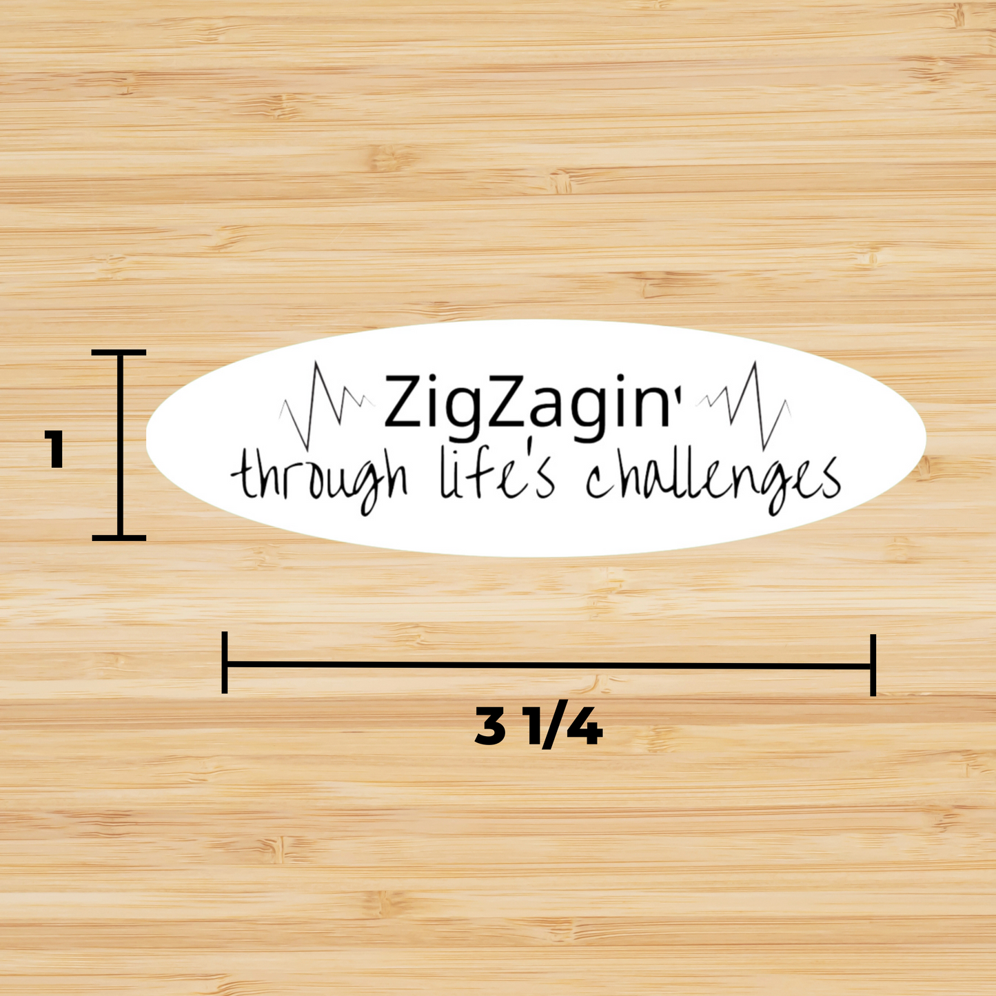 Sewing Motivational Sticker | ZigZagin' through Life's Challenges