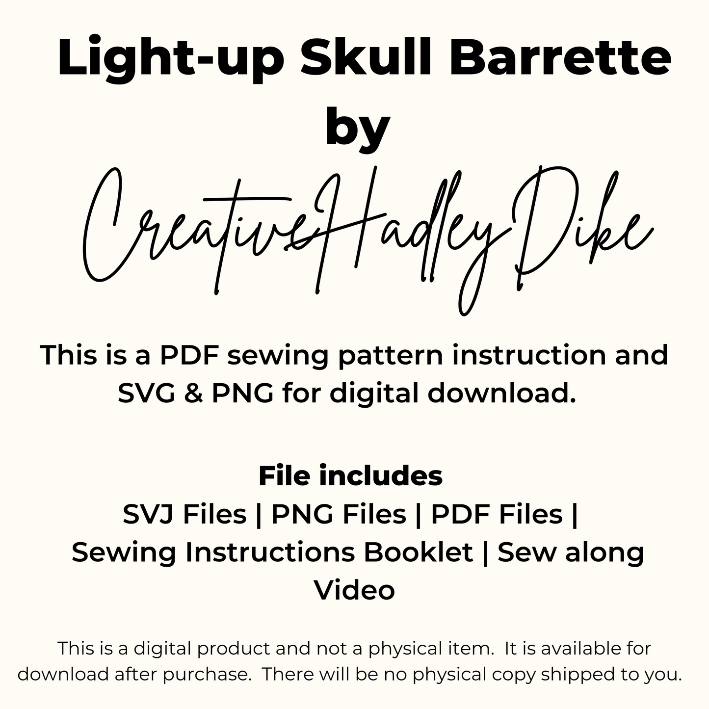 Pumpkin Hair Clip Sewing Pattern – Printable PDF & Video Tutorial with 4 Designs