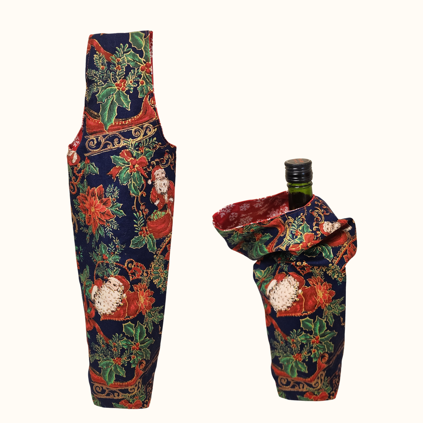 Wine Bottle Bag Sewing Pattern Reusable Gift Bag Beginner Friendly PDF Tutorial