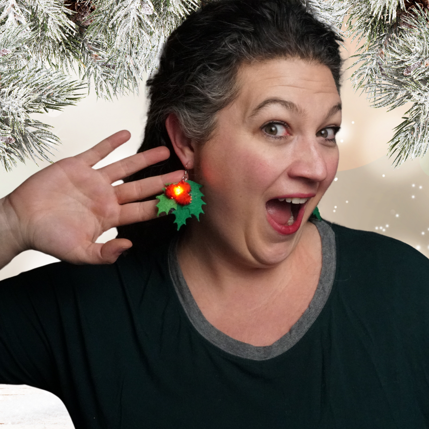 DIY Holly Berry Earrings Pattern