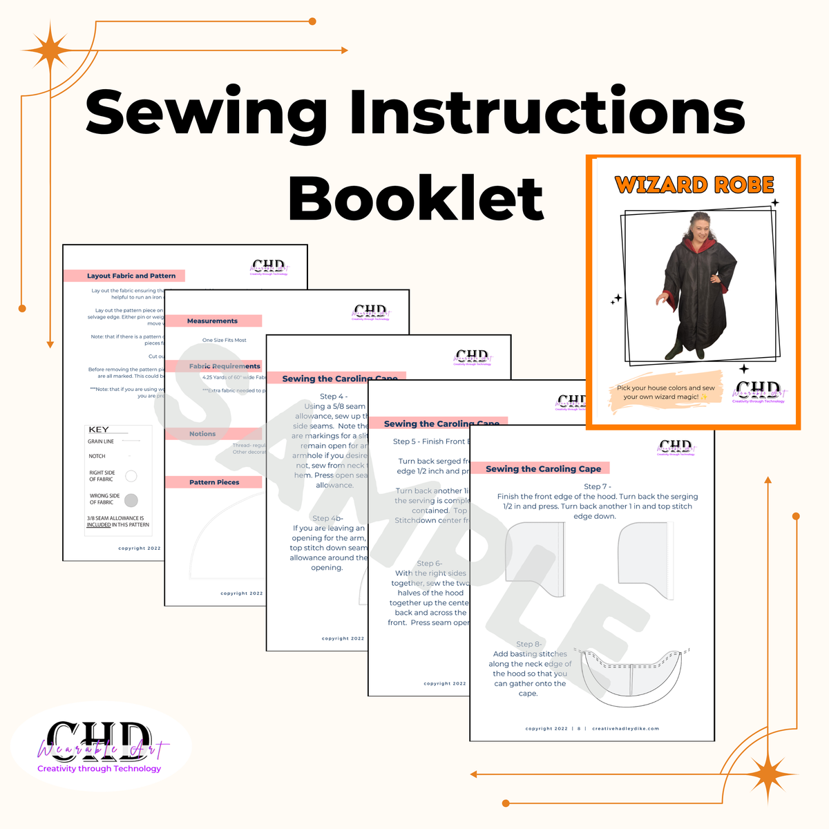 Teen Wizard Robe Sewing Pattern