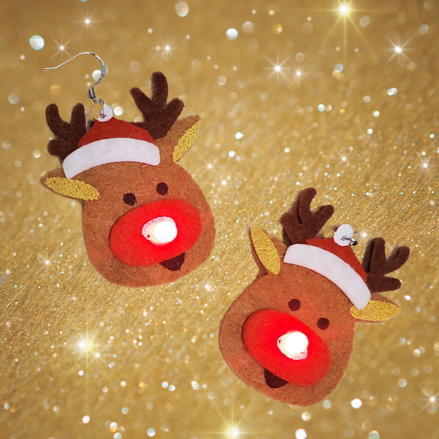 Festive Reindeer Earrings Pattern