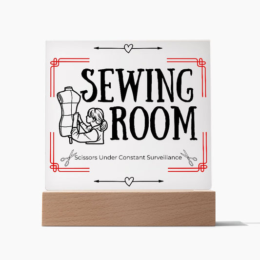 Sewing room Plaque