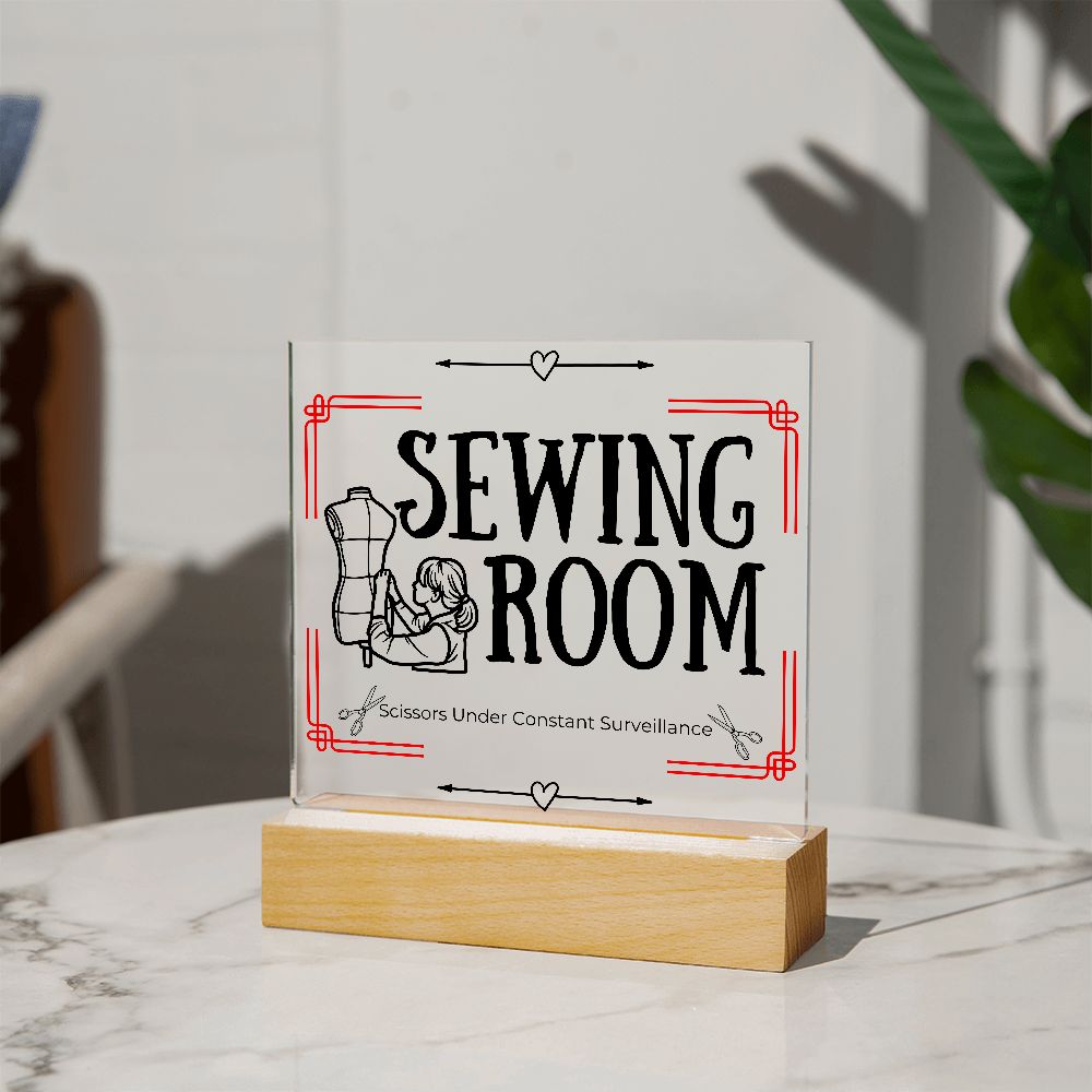 Sewing room Plaque