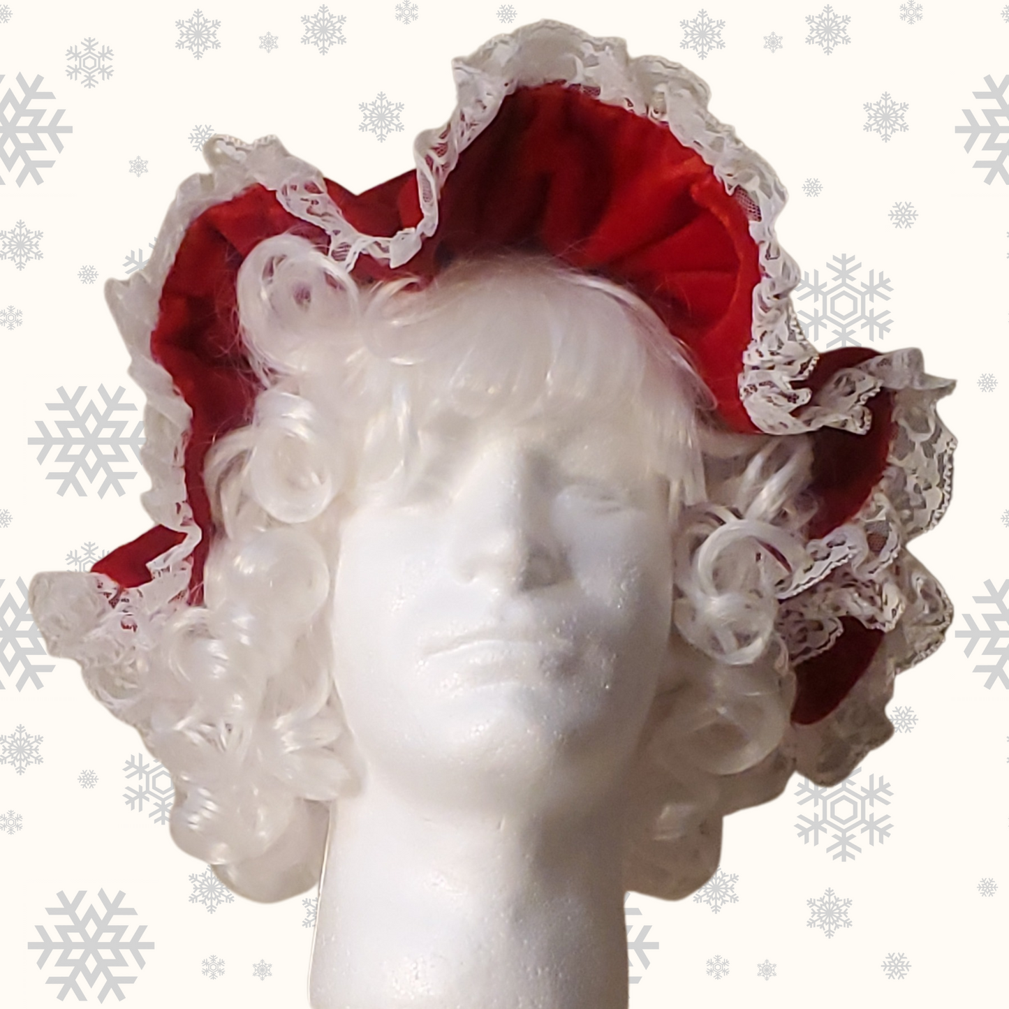 Mrs Claus Hat Sewing Pattern | Mop Cap Sewing Pattern | DIY Mrs Claus Hat PDF Pattern